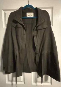 Sonoma Übergangsjacke Baumwolle/Polyester durchgehender Reißverschluss/Knopf - Grün Gr. XL - Bild 1 von 10