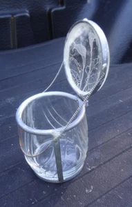 Glas / Bleigefäß - mit Radierung im Glas - Bild 1 von 6