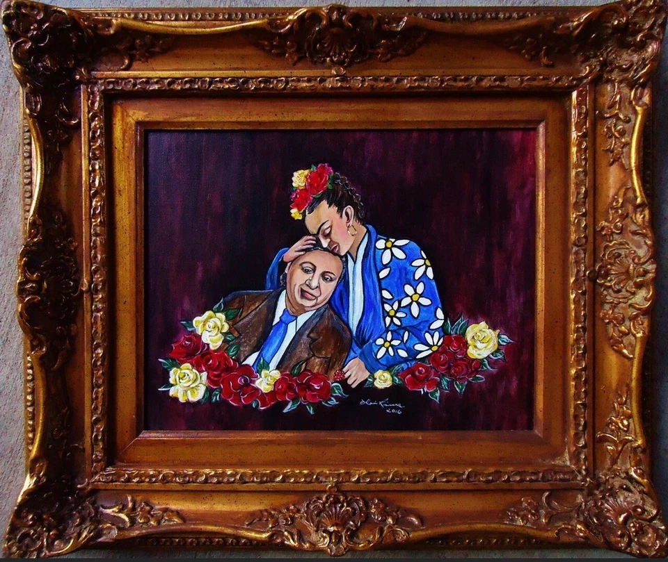 Frida Kahlo y Diego Rivera Love at First Sight de Lois F Rivera, artista Foto 1 de 1