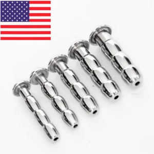 Triple Male 304 Stainless Steel Penis Dilators beads Plug 1.97" Long 10-15mm - Picture 1 of 18