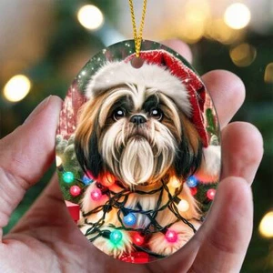 Shihtzu Ornament, Christmas Gift🎁,  Shihtzu Gift For Dog Lovers, Shihtzu Gift! - Imagen 1 de 8