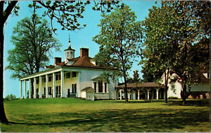 Carte postale vintage, Mt Vernon, VA, maison de George Washington