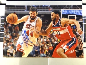 ¡FOTO FIRMADA NIKOLA MIROTIC CHICAGO BULLS 8X12 NBA OLIMPIA MILANO!!¡! - Imagen 1 de 1