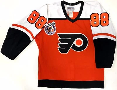 CAMISETA ERIC LINDROS PHILADELPHIA FLYERS CCM AUTÉNTICA 1993 AÑO NOVATO 44 Foto 1 de 4