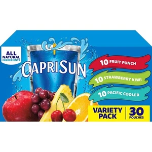 Capri Sun Fruit Punch, Strawberry Kiwi and Pacific Cooler Flavored Juice Drink B - Bild 1 von 2
