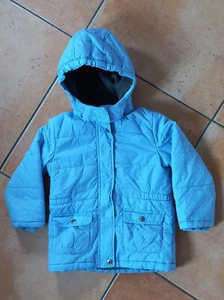 Kindermode Winterjacke Papagino Größe 98 104 hellblau gefüttert - Bild 1 von 3