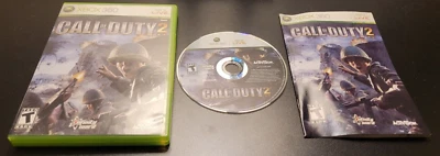 CALL OF DUTY 2 (Microsoft Xbox 360) COMPLETE TESTED Shooter Manual CIB 2005 RARE - Image 1 of 3