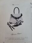 1963 Etienne Aigner Oiled Leather Purse Handbag Belt Sandal Vintage Fashion ad