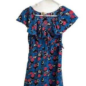 Frock by Tracy Reese 100% silk dress floral size P small ruffles pattern. Floral - Picture 1 of 10