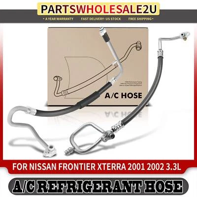 Conjunto de manguera de aire acondicionado de succión y descarga para Nissan Frontier Xterra 2001-2002 3,3 L Foto 1 de 4