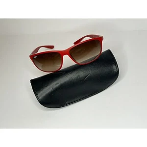 NWOT Ray-Ban Tech Wrap Sunglasses LiteForce Matte Red Brown Gradient NO CASE - Picture 1 of 7