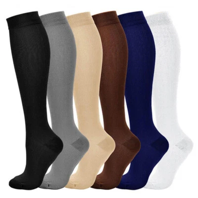 Damen Herren Reisestrümpfe Sport Stützstrümpfe Kompressionsstrümpfe Kniestrümpfe - Bild 1 von 4