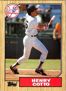Trade Card Henry Cotto 1987 Topps #174 MLB Major League Baseball NY Yankees - Picture 1 of 2