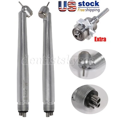 Peça de mão dental 45 graus alta velocidade 4 furos turbina/rotor cartucho - Imagem 1 de 4