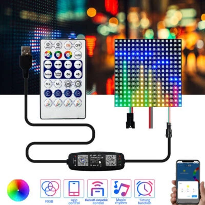 WS2812 RGB LED Digital Panel DC5V USB Bluetooth-compatible Music controller set - Image 1 of 4