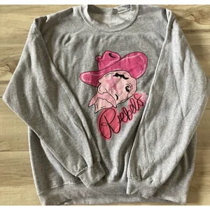 Ole Miss Colonel Rebels Mascot Sweatshirt Gildan Graphic Print Size Large - Picture 1 of 3