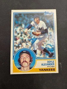 1983 Topps Doyle Alexander New York Yankees #512 Baseball Trading Card - Foto 1 di 2