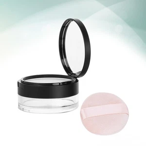 Caja de polvo suelto de malla elástica estuche de maquillaje contenedores de viaje para - Imagen 1 de 11