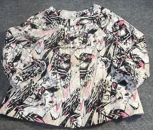 Christopher Banks Blazer Damen groß schwarz pink hellbraun Gesichtskunst zum Tragen offene Karriere - Bild 1 von 13