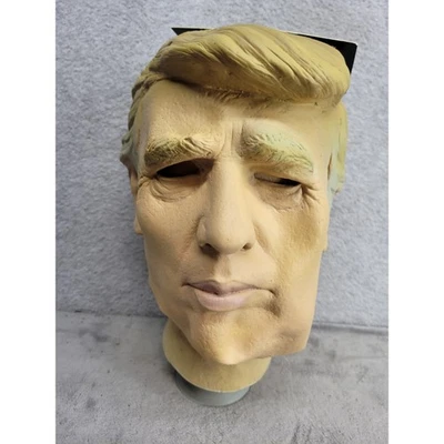 Máscara Espíritu Halloween Presidente Realista Donald Trump Disfraz Accesorio Foto 1 de 4
