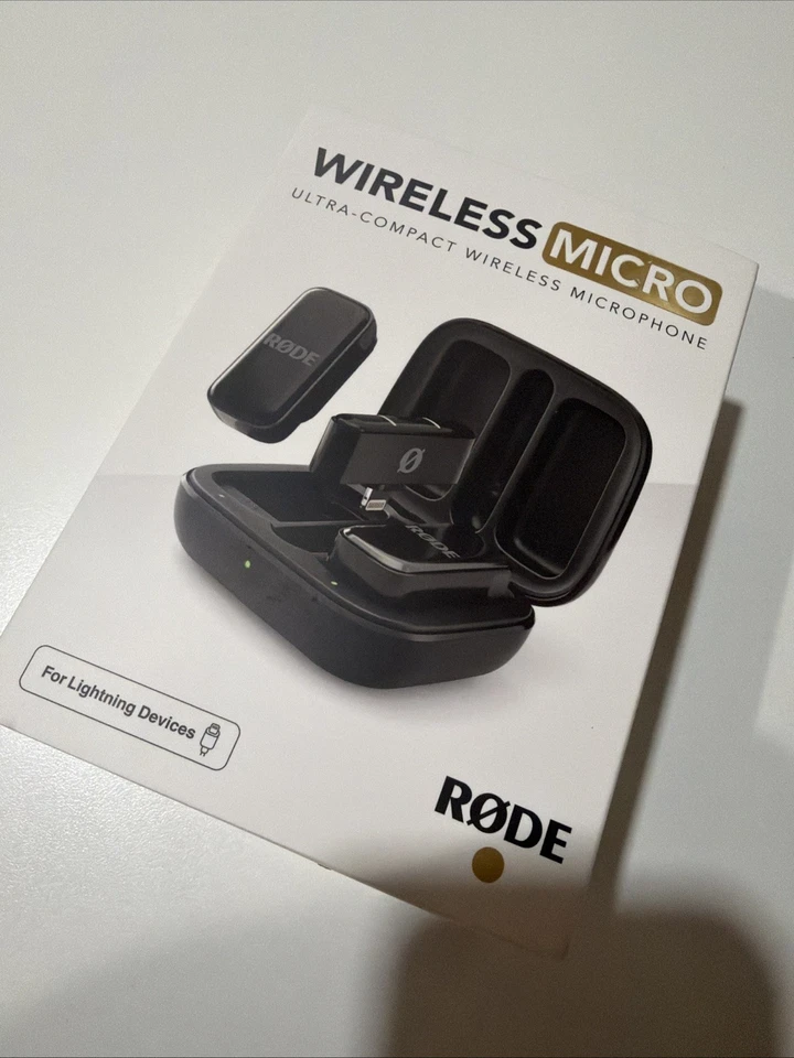 Rode Inalámbrico Micro Compacto Micrófono Inalámbrico Dos Micrófonos Estuche de Carga | Lightning Foto 1 de 4