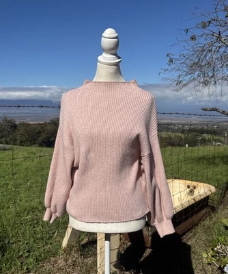 Linen & Dot Adler light pink Ribbed drop Shoulder Sweater  Revolve  Small - Image 1 of 4