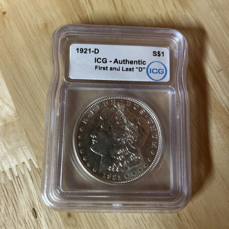1921-D Morgan Silver Dollar Slabbed - Image 1 of 4