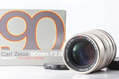 [ TOP MINT in Box ] Contax Carl Zeiss Sonnar T* 90mm f/2.8 Lens From JAPAN - Image 1 of 4