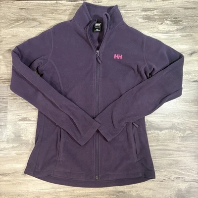 HELLY HANSEN Womens Daybreaker Fleece Jacket Purple / Pink Size Medium - Image 1 of 4