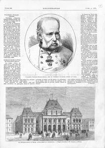 ARCHIDUC FRANÇOIS-CHARLES AUTRICHE / BOURSE LE HAVRE LOUIS LEMAÎTRE GRAVURE 1878 - Picture 1 of 1