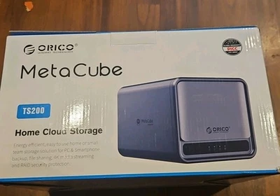 Orico MetaCube Pro TS200 Home Cloud Storage NAS Personal Server Backup - Image 1 of 4