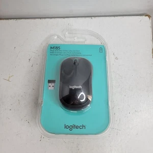 Logitech M185 Kabellose Maus 2,4 GHz mit USB-Empfänger 1000 DPI - Schwarz - Bild 1 von 4