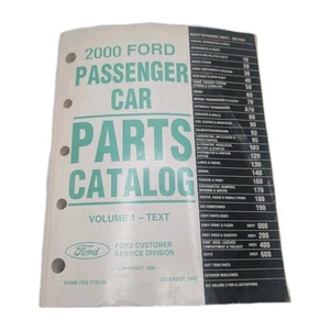 2000 Ford Passenger Parts Catalog Manual - Picture 1 of 4