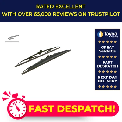 2x Wiper Blades (Pair) fits PEUGEOT 306 Front 93 to 03 Windscreen Set Bosch New - Image 1 of 4