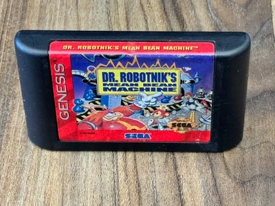 Dr. Robotnik's Mean Bean Machine (Sega Genesis, 1993) - Cartridge Only - TESTED - Image 1 of 3