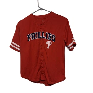 Philadelphia Phillies Größe Jugend Medium 10-12 rot Trikot - Bild 1 von 4