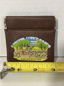 Loretta Lynn Ranch Vintage Souvenir Hurricane Mills Tenn Coin Purse Pouch Rare - Bild 1 von 3