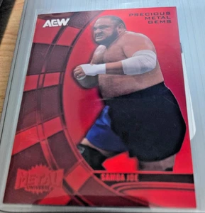 Samoa Joe 2025 Upper Deck AEW Metal Precious Metal Gems Red # 60 (#d 92/100) - Picture 1 of 1