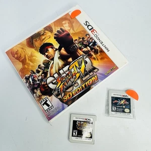 Nintendo 3DS Project X Zone 2013 Capcom SEGA + Super Street Fighter IV 3D LOT - Picture 1 of 5