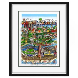 Charles Fazzino Take the B-Train to Brooklyn 3D Silk Screen N.Y. Hand Signed COA - Picture 1 of 7