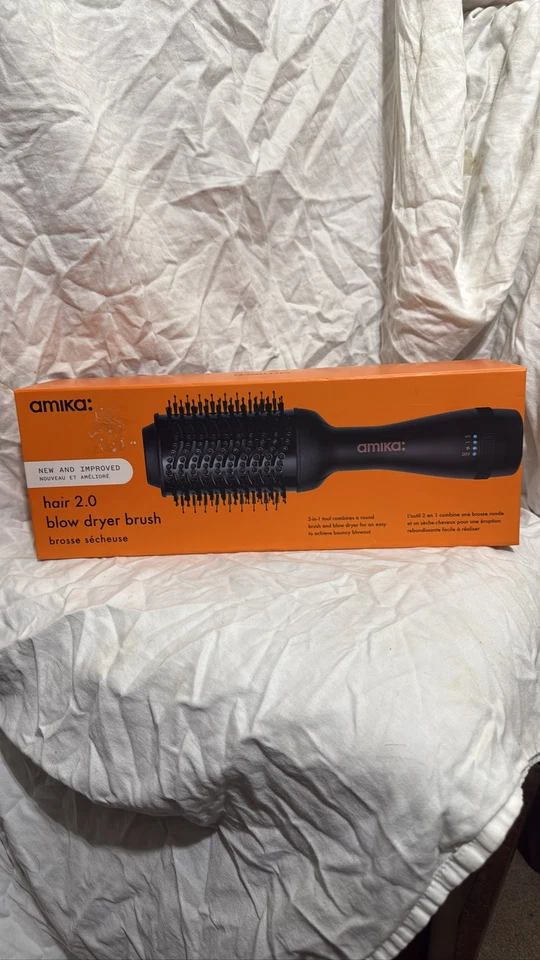 Cepillo secador Amika Hair 2.0 2 en 1 cepillo redondo negro Foto 1 de 1