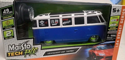 1/24 MAISTO TECH RADIO CONTROL VOLKSWAGEN VAN "SAMBA"  NIB FULL FUNCTION RC VW - Image 1 of 4
