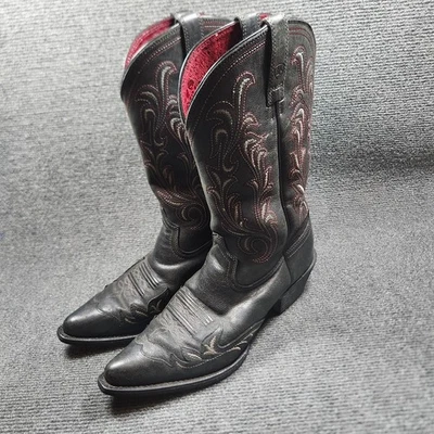 Botas de Vaquera Ariat Mujer 7 Heritage Punta de Ala Negras Western Rodeo Vaquero   Foto 1 de 4