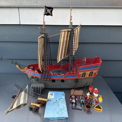 Playmobil 3940 Extra Large Pirate Ship Set  Incomplete - Image 1 of 4