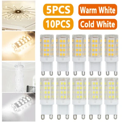 5/10Pack G9 2835 51smd LED Corn Bulbs Lamp 6000K Daylight Home Ceiling Light 7W - Image 1 of 4