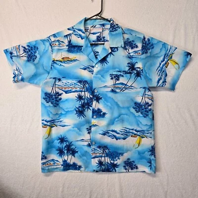 Vintage Shoreline Hawaii Tropical Shirt Lightweight Men's Size M 46147 - Image 1 of 4