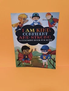 I Am Kind, Confident, Strong: An Amazing Coloring book for boys - Picture 1 of 2
