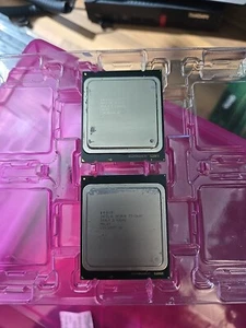 Pair of Intel Xeon E5-2609-V1 (SR0LA) 2.40GHz 4-Core LGA2011 CPU - Picture 1 of 2