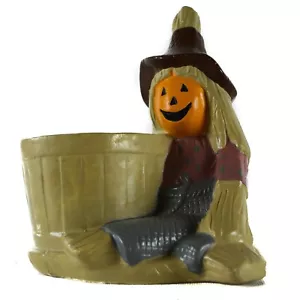 GEERLINGS Keramik Halloween Kürbis Vogelscheuche Übertopf GRHS Vintage Halter Veranda - Bild 1 von 8