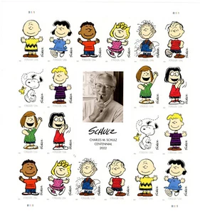 2022 - Charles M. Schulz Forever Self-adhesive Stamps - Sheet - Brand New - Picture 1 of 2